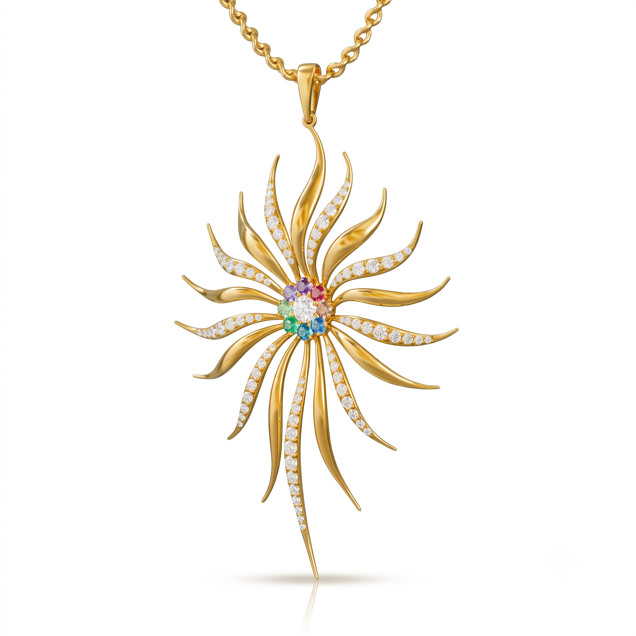 Prismatic Sunburst Pendant